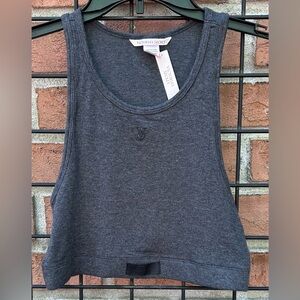 Victoria's Secret Charcoal Crop Tank Top